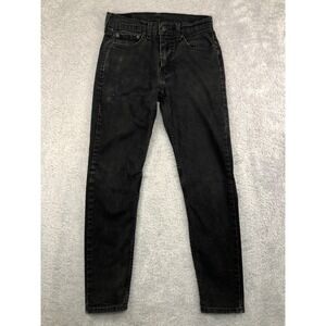 Levis 512 Jeans Mens 28x28 (Tag 29x30) Black Slim Tapered Stretch